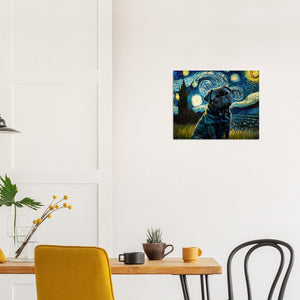 Milky Way Black Pug Wall Art Poster-Home Decor-Dog Art, Dogs, Home Decor, Poster, Pug-8