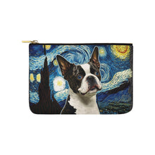Load image into Gallery viewer, Milky Way Boston Terrier Carry-All Pouch-Accessories-Accessories, Bags, Boston Terrier, Dog Dad Gifts, Dog Mom Gifts-White-ONESIZE-1