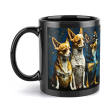 Load image into Gallery viewer, Milky Way Chihuahuas Coffee Mug-Mug-Chihuahua, Home Decor, Mugs-ONE SIZE-Black-5