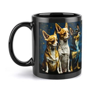 Milky Way Chihuahuas Coffee Mug-Mug-Chihuahua, Home Decor, Mugs-ONE SIZE-Black-5