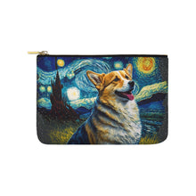 Load image into Gallery viewer, Milky Way Corgi Carry-All Pouch-Accessories-Accessories, Bags, Corgi, Dog Dad Gifts, Dog Mom Gifts-White-ONESIZE-1