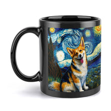 Load image into Gallery viewer, Milky Way Corgi Coffee Mug-Mug-Corgi, Home Decor, Mugs-ONE SIZE-Black-4