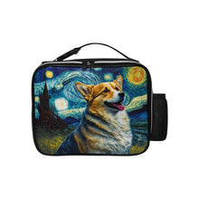Load image into Gallery viewer, Milky Way Corgi Lunch Bag-Accessories-Bags, Corgi, Dog Dad Gifts, Dog Mom Gifts, Lunch Bags-Black-ONE SIZE-1