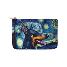 Load image into Gallery viewer, Milky Way Doberman Carry-All Pouch-Accessories-Accessories, Bags, Doberman, Dog Dad Gifts, Dog Mom Gifts-White-ONESIZE-1