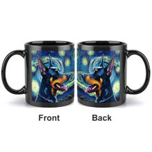 Load image into Gallery viewer, Milky Way Doberman Coffee Mug-Mug-Doberman, Home Decor, Mugs-ONE SIZE-Black-2