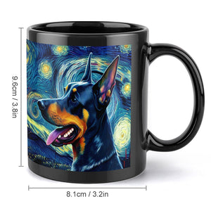 Milky Way Doberman Coffee Mug-Mug-Doberman, Home Decor, Mugs-ONE SIZE-Black-3