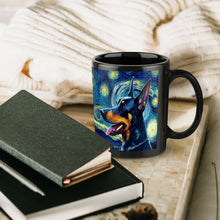 Load image into Gallery viewer, Milky Way Doberman Coffee Mug-Mug-Doberman, Home Decor, Mugs-ONE SIZE-Black-4