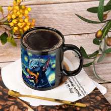 Load image into Gallery viewer, Milky Way Doberman Coffee Mug-Mug-Doberman, Home Decor, Mugs-ONE SIZE-Black-1