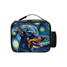 Load image into Gallery viewer, Milky Way Doberman Lunch Bag-Accessories-Bags, Doberman, Dog Dad Gifts, Dog Mom Gifts, Lunch Bags-Black-ONE SIZE-1
