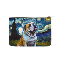 Load image into Gallery viewer, Milky Way English Bulldog Carry-All Pouch-Accessories-Accessories, Bags, Dog Dad Gifts, Dog Mom Gifts, English Bulldog-White-ONESIZE-2