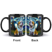 Load image into Gallery viewer, Milky Way English Bulldog Ceramic Coffee Mug-Mug-English Bulldog, Home Decor, Mugs-ONE SIZE-Black-4