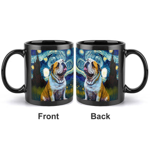 Milky Way English Bulldog Ceramic Coffee Mug-Mug-English Bulldog, Home Decor, Mugs-ONE SIZE-Black-4
