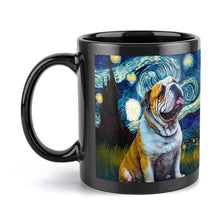 Load image into Gallery viewer, Milky Way English Bulldog Ceramic Coffee Mug-Mug-English Bulldog, Home Decor, Mugs-ONE SIZE-Black-5