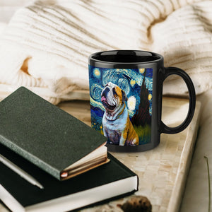 Milky Way English Bulldog Ceramic Coffee Mug-Mug-English Bulldog, Home Decor, Mugs-ONE SIZE-Black-6