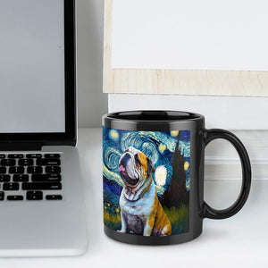 Milky Way English Bulldog Ceramic Coffee Mug-Mug-English Bulldog, Home Decor, Mugs-ONE SIZE-Black-7
