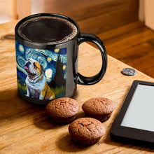 Load image into Gallery viewer, Milky Way English Bulldog Ceramic Coffee Mug-Mug-English Bulldog, Home Decor, Mugs-ONE SIZE-Black-1