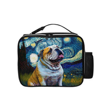 Load image into Gallery viewer, Milky Way English Bulldog Lunch Bag-Accessories-Bags, Dog Dad Gifts, Dog Mom Gifts, English Bulldog, Lunch Bags-Black-ONE SIZE-1