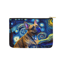Load image into Gallery viewer, Milky Way Fawn French Bulldog Carry-All Pouch-Accessories-Accessories, Bags, Dog Dad Gifts, Dog Mom Gifts, French Bulldog-White-ONESIZE-2