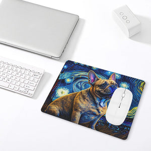Milky Way Fawn French Bulldog Leather Mouse Pad-Accessories-Accessories, Dog Dad Gifts, Dog Mom Gifts, French Bulldog, Home Decor, Mouse Pad-ONE SIZE-White-5