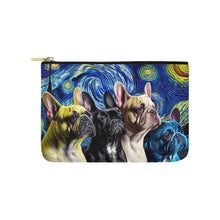 Load image into Gallery viewer, Milky Way Frenchies Carry-All Pouch-Accessories-Accessories, Bags, Dog Dad Gifts, Dog Mom Gifts, French Bulldog-White-ONESIZE-1