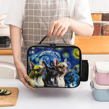 Milky Way Frenchies Lunch Bag-Accessories-Bags, Dog Dad Gifts, Dog Mom Gifts, French Bulldog, Lunch Bags-Black-ONE SIZE-2