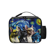 Load image into Gallery viewer, Milky Way Frenchies Lunch Bag-Accessories-Bags, Dog Dad Gifts, Dog Mom Gifts, French Bulldog, Lunch Bags-Black-ONE SIZE-1
