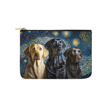 Load image into Gallery viewer, Milky Way Labradors Carry-All Pouch-Accessories-Accessories, Bags, Dog Dad Gifts, Dog Mom Gifts, Labrador-White-ONESIZE-1