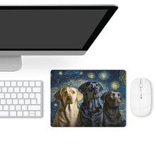 Load image into Gallery viewer, Milky Way Labradors Leather Mouse Pad-Accessories-Accessories, Dog Dad Gifts, Dog Mom Gifts, Home Decor, Labrador, Mouse Pad-ONE SIZE-White-5