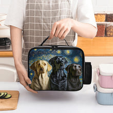 Load image into Gallery viewer, Milky Way Labradors Lunch Bag-Accessories-Bags, Dog Dad Gifts, Dog Mom Gifts, Labrador, Lunch Bags-Black-ONE SIZE-2