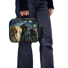 Load image into Gallery viewer, Milky Way Labradors Lunch Bag-Accessories-Bags, Dog Dad Gifts, Dog Mom Gifts, Labrador, Lunch Bags-Black-ONE SIZE-4