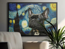Load image into Gallery viewer, Milky Way Marvel Black Frenchie Wall Art Poster-Art-Dog Art, Dog Dad Gifts, Dog Mom Gifts, French Bulldog, Home Decor, Poster-Light Canvas-Tiny - 8x10&quot;-2