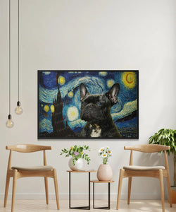 Milky Way Marvel Black Frenchie Wall Art Poster-Art-Dog Art, Dog Dad Gifts, Dog Mom Gifts, French Bulldog, Home Decor, Poster-3