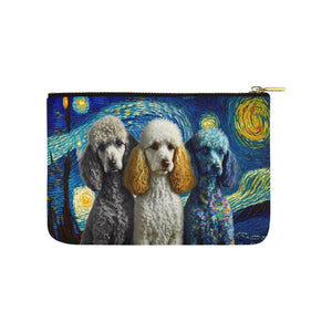 Milky Way Poodles Carry-All Pouch-Accessories-Accessories, Bags, Dog Dad Gifts, Dog Mom Gifts, Poodle-White-ONESIZE-2