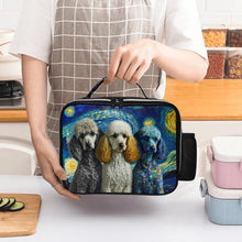 Load image into Gallery viewer, Milky Way Poodles Lunch Bag-Accessories-Bags, Dog Dad Gifts, Dog Mom Gifts, Lunch Bags, Poodle-Black-ONE SIZE-2