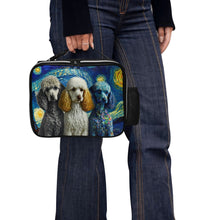 Load image into Gallery viewer, Milky Way Poodles Lunch Bag-Accessories-Bags, Dog Dad Gifts, Dog Mom Gifts, Lunch Bags, Poodle-Black-ONE SIZE-4