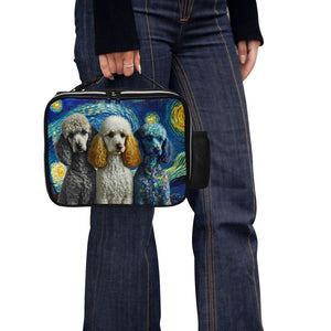 Milky Way Poodles Lunch Bag-Accessories-Bags, Dog Dad Gifts, Dog Mom Gifts, Lunch Bags, Poodle-Black-ONE SIZE-4