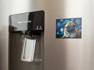 Milky Way Pug Fridge Magnet-Home Decor-Dogs, Home Decor, Magnet, Pug-2