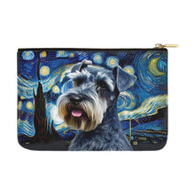 Load image into Gallery viewer, Milky Way Schnauzer Carry-All Pouch-Accessories-Accessories, Bags, Dog Dad Gifts, Dog Mom Gifts, Schnauzer-White-ONESIZE-3