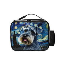 Load image into Gallery viewer, Milky Way Schnauzer Lunch Bag-Accessories-Bags, Dog Dad Gifts, Dog Mom Gifts, Lunch Bags, Schnauzer-Black-ONE SIZE-1