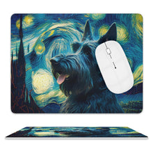 Load image into Gallery viewer, Milky Way Scottish Terrier Leather Mouse Pad-Accessories-Accessories, Dog Dad Gifts, Dog Mom Gifts, Home Decor, Mouse Pad, Scottish Terrier-ONE SIZE-White-2