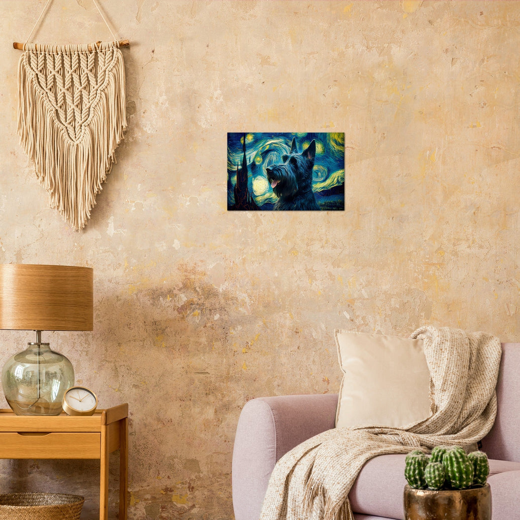 Milky Way Scottish Terrier Wall Art Poster-Print Material-Dog Art, Dogs, Home Decor, Poster, Scottish Terrier-4