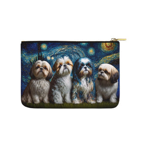 Milky Way Shih Tzus Carry-All Pouch-Accessories-Accessories, Bags, Dog Dad Gifts, Dog Mom Gifts, Shih Tzu-White-ONESIZE-4