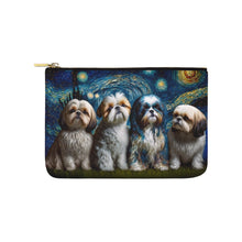 Load image into Gallery viewer, Milky Way Shih Tzus Carry-All Pouch-Accessories-Accessories, Bags, Dog Dad Gifts, Dog Mom Gifts, Shih Tzu-White-ONESIZE-1