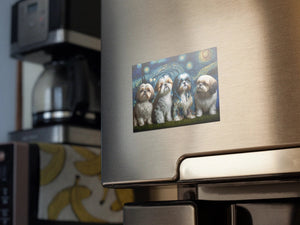 Milky Way Shih Tzus Fridge Magnet-Home Decor-Dogs, Home Decor, Magnet, Shih Tzu-4