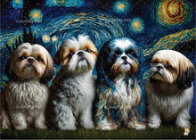 Load image into Gallery viewer, Milky Way Shih Tzus Wall Art Poster-Home Decor-Dog Art, Dogs, Home Decor, Poster, Shih Tzu-11