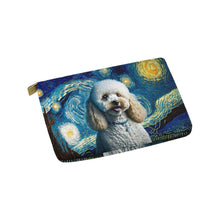 Load image into Gallery viewer, Milky Way Toy Poodle Carry-All Pouch-Accessories-Accessories, Bags, Dog Dad Gifts, Dog Mom Gifts, Toy Poodle-White-ONESIZE-4