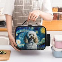 Load image into Gallery viewer, Milky Way Toy Poodle Lunch Bag-Accessories-Bags, Dog Dad Gifts, Dog Mom Gifts, Lunch Bags, Toy Poodle-Black-ONE SIZE-2