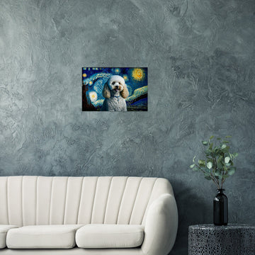 Milky Way Toy Poodle Wall Art Poster-Print Material-Dog Art, Dogs, Doodle, Home Decor, Poster, Toy Poodle-2