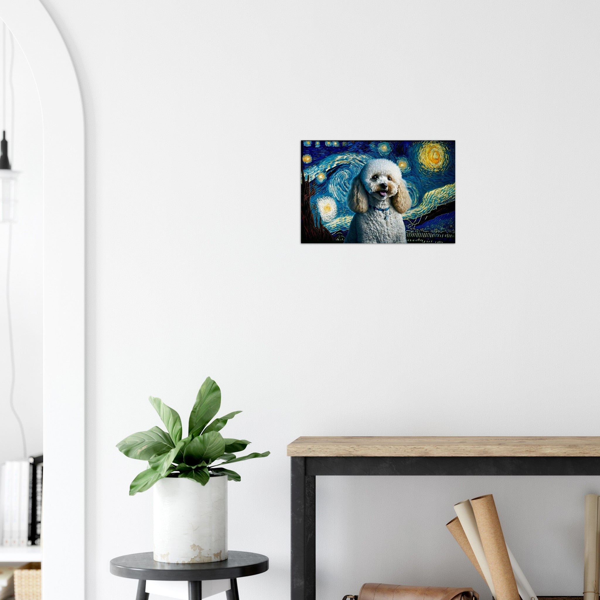 Toy Poodle Dog with puppies available as Framed Prints, Photos, Wall Art  and Photo Gifts