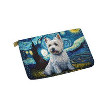 Load image into Gallery viewer, Milky Way West Highland Terrier Carry-All Pouch-Accessories-Accessories, Bags, Dog Dad Gifts, Dog Mom Gifts, West Highland Terrier-White-ONESIZE-4